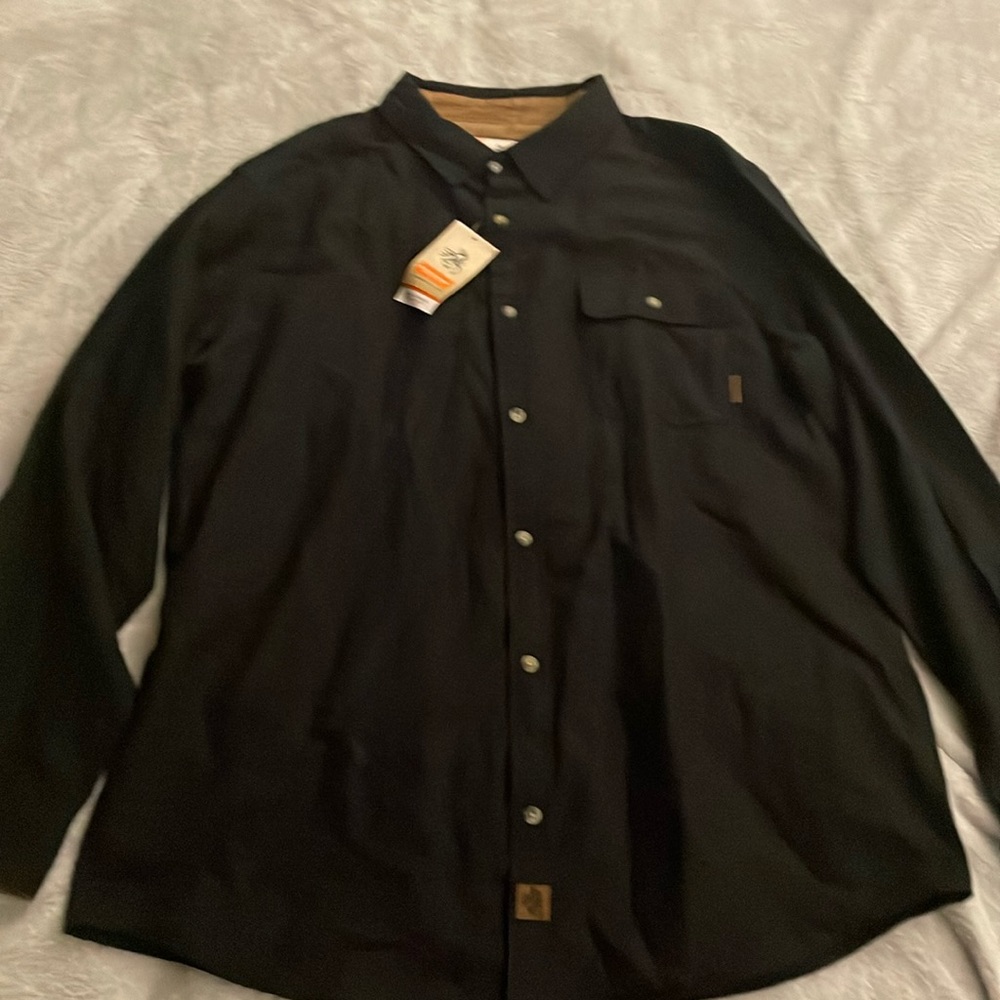 Flannel button-down shirt